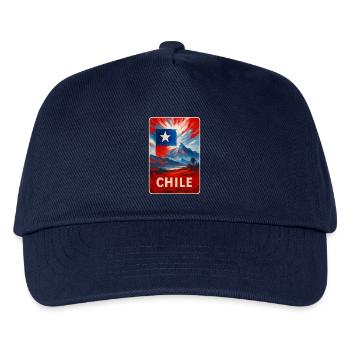 Chile Travel Art - Kinder Basecap - Navy - Vorne
