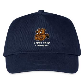 I don't nibble, I dominate - Kids’ Baseball Cap - navy - Front