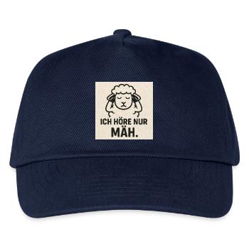 Ich Hör Nur Mäh Schaf Design - Kinder Basecap - Navy - Vorne
