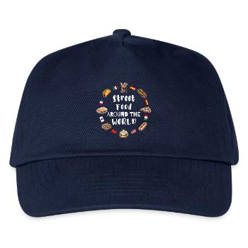 Street food around the world - Kids’ Baseball Cap - navy - Front