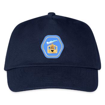 KINDER SKIFAHREN SKILIFT WINTERFERIEN SCHNEE - Kinder Basecap - Navy - Vorne