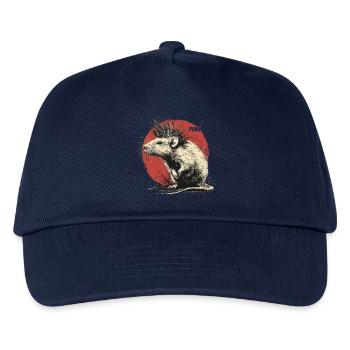 Punkrock Ratte - Kinder Basecap - Navy - Vorne
