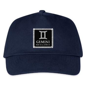 Signe du zodiaque Gémeaux - Casquette de baseball Enfant - marine - Devant
