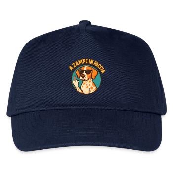 With paws in the face - Kids’ Baseball Cap - navy - Front
