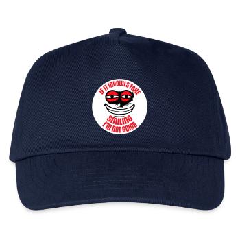If It Involves Fake Smiling I'm Not Going Saying - Kids’ Baseball Cap - navy - Front