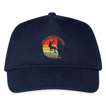 Life is Better with Rock Climbing - Kids’ Baseball Cap - navy - Front