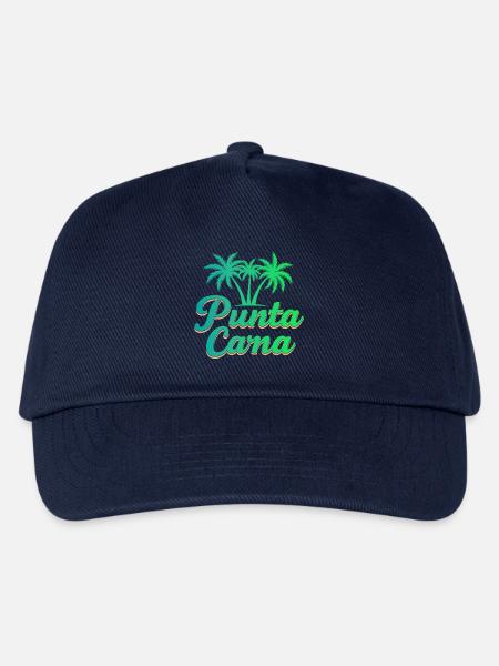 Punta Cana Karibik Urlaub mit Palmen - Kinder Basecap - Navy