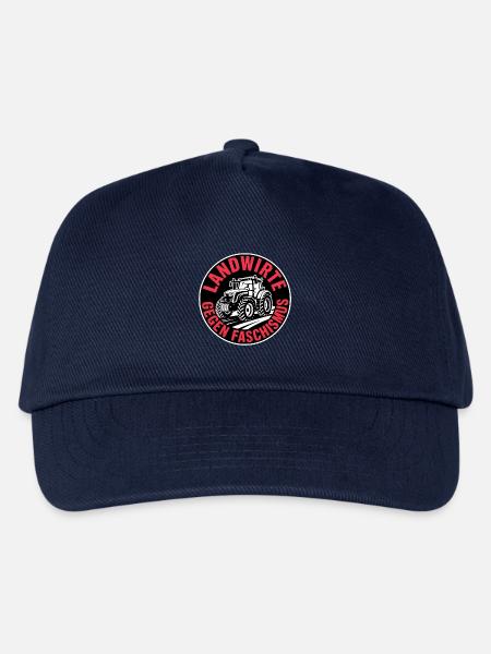 Landwirte gegen Faschismus - Antifa Tee - Kinder Basecap - Navy