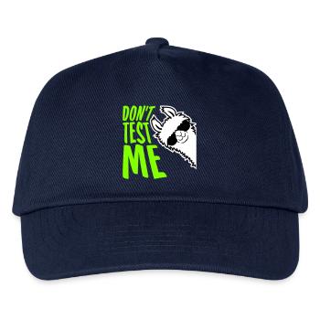Ne me teste pas Lama Citation drôle coquine Logo - Casquette de baseball Enfant - marine - Devant