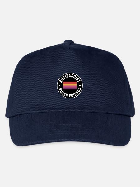 Antifaschistische queere Freunde – Antifa-Merch - Kinder Basecap - Navy