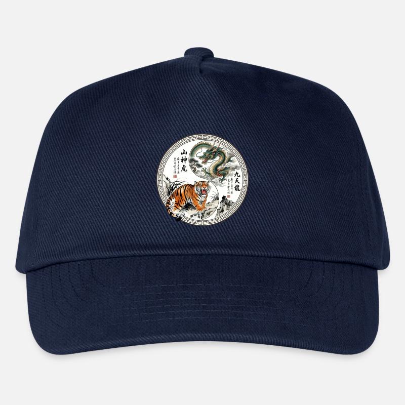 Tiger und Drache Asiatisch - Kinder Basecap - Navy