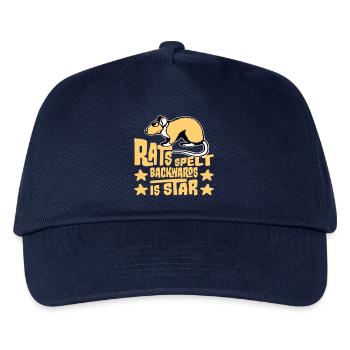 Rats Spelt Backwards Is Star Lustiger Ratte Spruch - Kids’ Baseball Cap - navy - Front