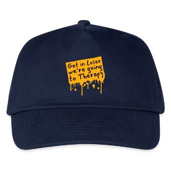 Get In Loser We're Going To Therapy Therapie Logo - Kids’ Baseball Cap - navy - Front