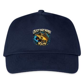 Nur noch eine Runde Karpfenfischerei-Design - Kinder Basecap - Navy - Vorne