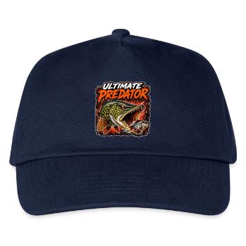 Ultimatives Raubtier-Heckfischen - Kinder Basecap - Navy - Vorne