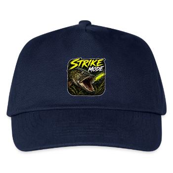 Conception de la pêche au brochet en mode Strike - Casquette de baseball Enfant - marine - Devant