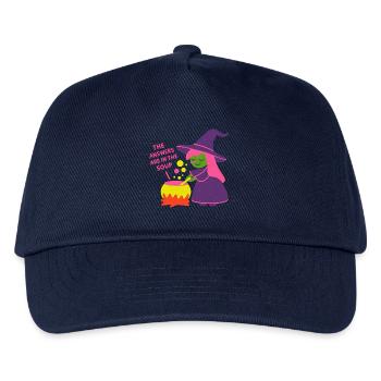 Die Antworten sind in der Suppe - Kinder Basecap - Navy - Vorne