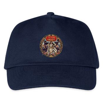 Team Bride Kriegerin Blumen - Kinder Basecap - Navy - Vorne