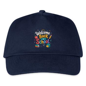 Welcome Back to School 2026 First Day Teachers - Kids’ Baseball Cap - navy - Front