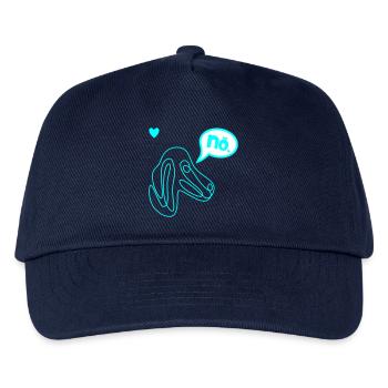 Dackel Eigenwilliger Hund - Kinder Basecap - Navy - Vorne