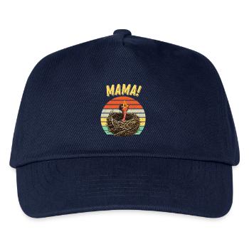 Mama Hungry Baby Bird - Kinder Basecap - Navy - Vorne