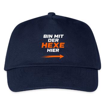Bin mit der Hexe hier - Kinder Basecap - Navy - Vorne