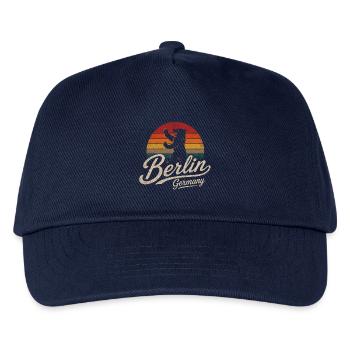 Berlin - Deutschland - Germany - Berliner Bär - Kinder Basecap - Navy - Vorne