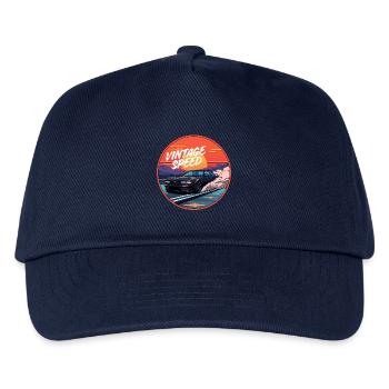 Vintage Speed Retro Performance - Kinder Basecap - Navy - Vorne