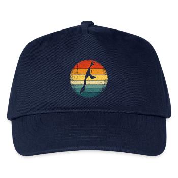 Sylt - Sonnenuntergang - Nordsee - Westerland - Kinder Basecap - Navy - Vorne