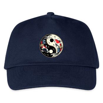 Yin Yang Koi - Kinder Basecap - Navy - Vorne