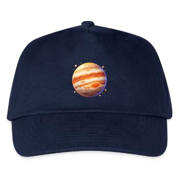 Oranger Jupiter Orbit - Kinder Basecap - Navy - Vorne