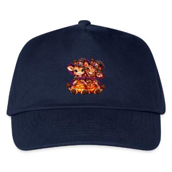 Giraffe Gir'Halloween-Kuschel (Yin-Yang) - Kinder Basecap - Navy - Vorne