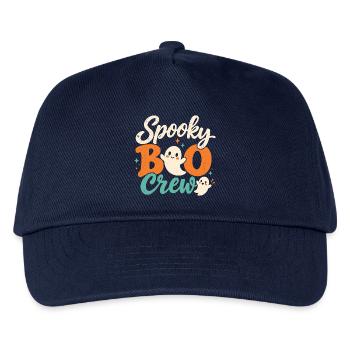 Spooky Boo Crew Retro Halloween-Geister - Kinder Basecap - Navy - Vorne