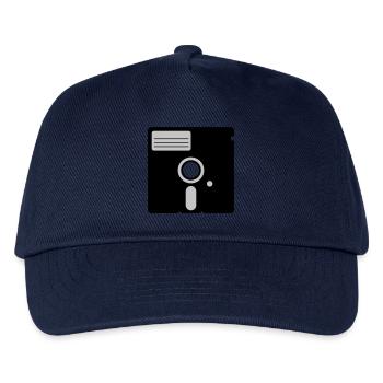 retro floppy disk - Kids’ Baseball Cap - navy - Front