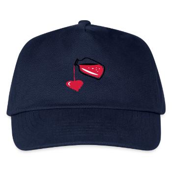 Love potion in a glass bottle & liquid heart - Kids’ Baseball Cap - navy - Front