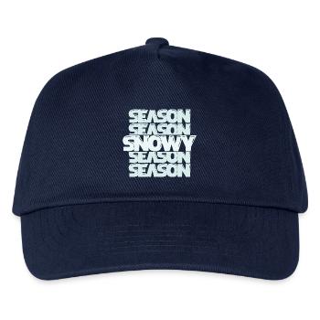 Winterzeit Schnee - Kinder Basecap - Navy - Vorne