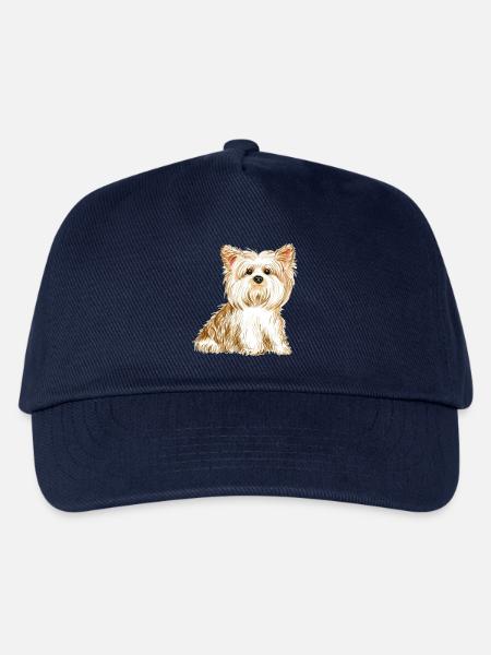 Yorkshire Terrier Hund - niedliches Hündchen - Kinder Basecap - Navy