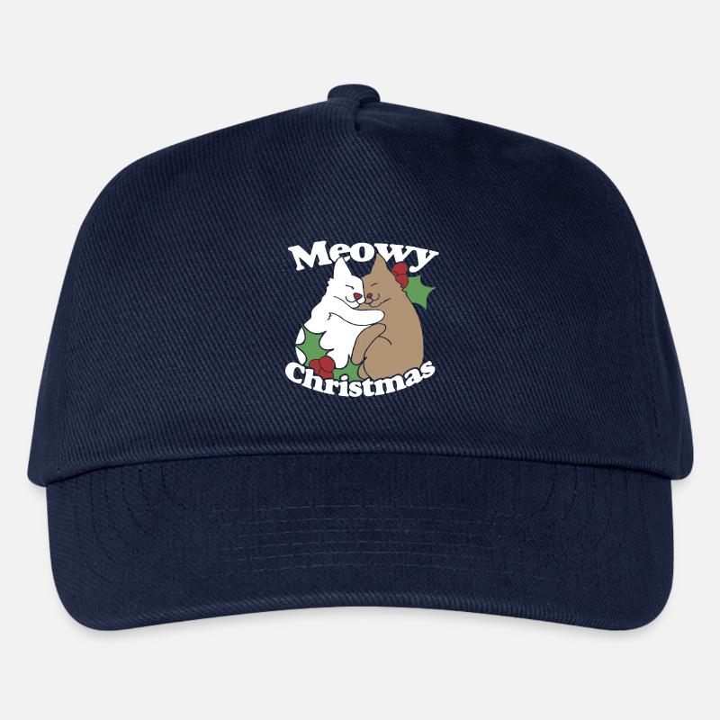 Meowy Weihnachtshemd - Kinder Basecap - Navy