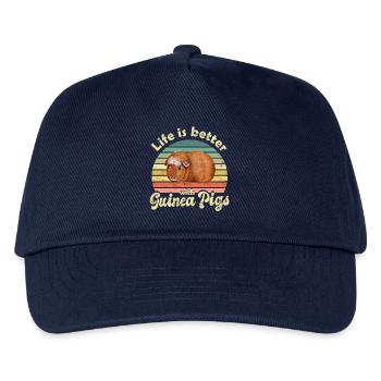 Guinea pig - Kids’ Baseball Cap - navy - Front