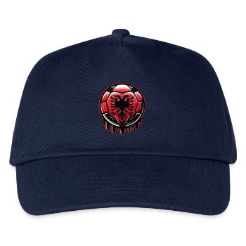 Albanie : un design de football fier pour les fans - Casquette de baseball Enfant - marine - Devant