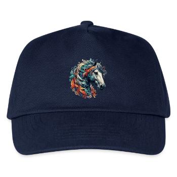 Pferd - Kinder Basecap - Navy - Vorne