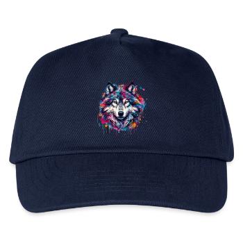 Wolf - Kids’ Baseball Cap - navy - Front