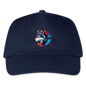 Wolf - Kids’ Baseball Cap - navy - Front