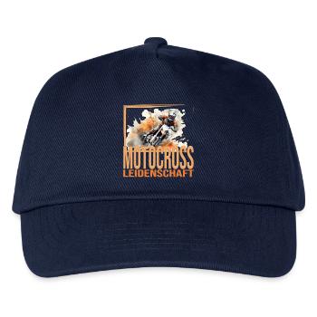 Motocross Leidenschaft - Kinder Basecap - Navy - Vorne