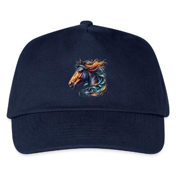 Horse - Kids’ Baseball Cap - navy - Front