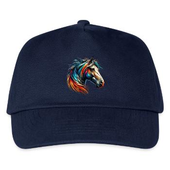 Horse - Kids’ Baseball Cap - navy - Front