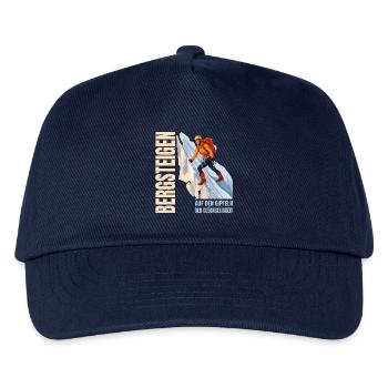 Auf den Gipfeld der Glückseligkeit - Kinder Basecap - Navy - Vorne