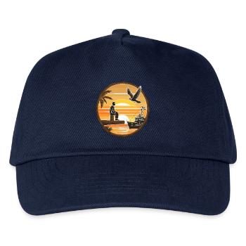 Karibik Landschaft - Kinder Basecap - Navy - Vorne
