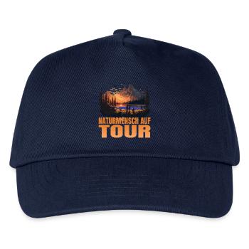 Naturmensch auf Tour - Kinder Basecap - Navy - Vorne