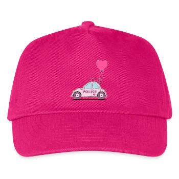 Coeur de police rose - Casquette de baseball Enfant - fuchsia - Devant